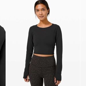 Lululemon Black Wunder Train Longsleeve shirt